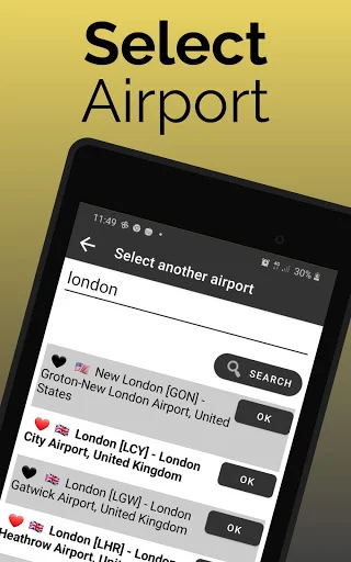 ดาวน์โหลด Fort Lauderdale Flights ล่าสุด – ตรวจสอบสถานะเที่ยวบินฟรี - Screenshot 9