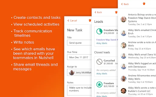 ดาวน์โหลด Nutshell CRM สำหรับ Gmail – เพิ่มประสิทธิภาพงานขายฟรี - Screenshot 3