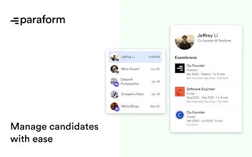ดาวน์โหลด Paraform Extension – เครื่องมือสรรหาบุคลากรฟรีสำหรับมืออาชีพ - Screenshot 1