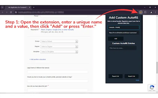 Easy Custom Autofill ดาวน์โหลดฟรี – กรอกข้อมูลอัตโนมัติรวดเร็วทันใจ - Screenshot 1