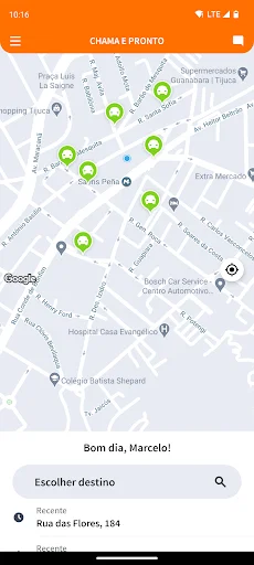 ดาวน์โหลด Chama e Pronto ล่าสุด – แอปนำทางที่ง่าย รวดเร็ว และปลอดภัย - Screenshot 1