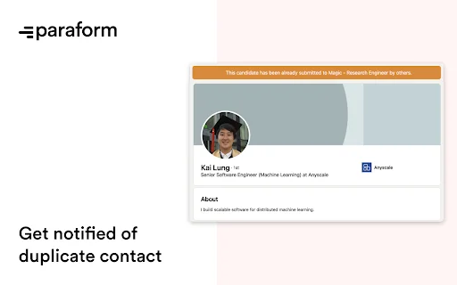 ดาวน์โหลด Paraform Extension – เครื่องมือสรรหาบุคลากรฟรีสำหรับมืออาชีพ - Screenshot 3