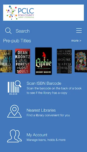 ดาวน์โหลด Polk County Library Co-op ล่าสุด – เข้าถึงหนังสือฟรีบนมือถือ - Screenshot 1