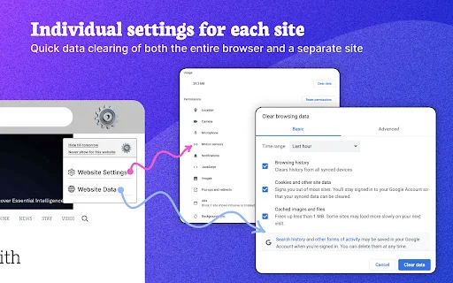 Settings for Chrome – เข้าถึงการตั้งค่าเบราว์เซอร์ได้รวดเร็วเพียงคลิกเดียว - Screenshot 2