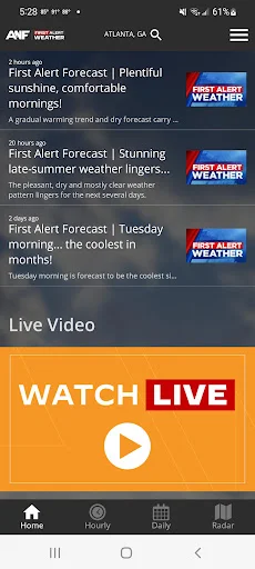 ดาวน์โหลด ANF First Alert Weather ล่าสุด – พยากรณ์อากาศแม่นยำ ฟรี - Screenshot 2