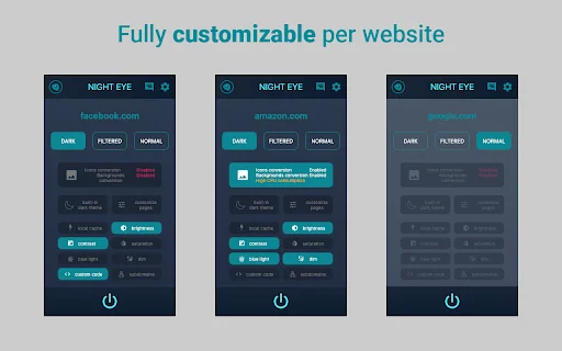 Dark Mode – Night Eye: เปลี่ยนเว็บเป็นโหมดมืด ถนอมสายตาใช้งานง่าย - Screenshot 4
