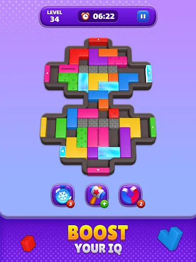 ดาวน์โหลด Block Slider: Color Jam ล่าสุด – เกมปริศนาบล็อกสุดท้าทายฟรี - Screenshot 12