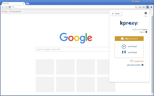 ดาวน์โหลด KProxy ส่วนขยายเบราว์เซอร์ – ท่องเว็บไร้ขีดจำกัด ปลอดภัย ฟรี - Screenshot 4