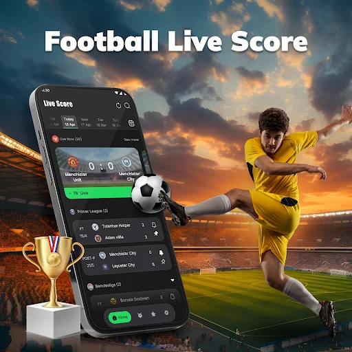 ดาวน์โหลด Amazic Football Live Scores ล่าสุด – ผลบอลสด แจ้งเตือนฟรี - Screenshot 1