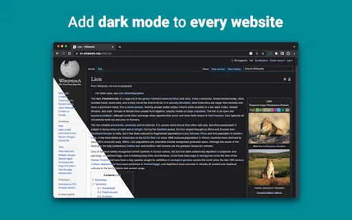 Dark Mode – Night Eye: เปลี่ยนเว็บเป็นโหมดมืด ถนอมสายตาใช้งานง่าย - Screenshot 1