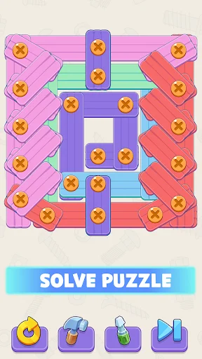 ดาวน์โหลด Screw It Out: Wood Puzzle เวอร์ชันล่าสุด – เกมไขปริศนาสุดสนุก - Screenshot 10