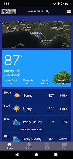 ดาวน์โหลดแอป WJHG First Alert Weather – พยากรณ์อากาศแม่นยำล่าสุด - Screenshot 1