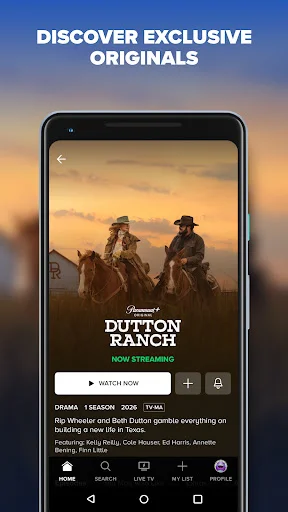 ดาวน์โหลด Paramount+ ล่าสุด – รับชมซีรีส์และภาพยนตร์ดังฟรีได้ทุกที่ - Screenshot 1