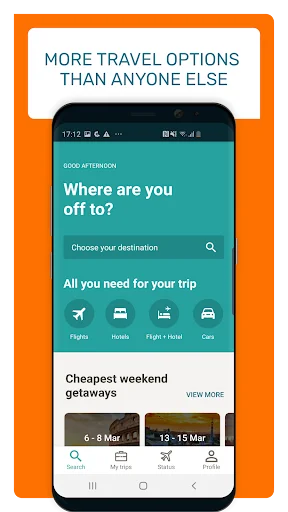 ดาวน์โหลด Travellink: จองตั๋วเครื่องบินและโรงแรมราคาถูก ล่าสุด - Screenshot 1