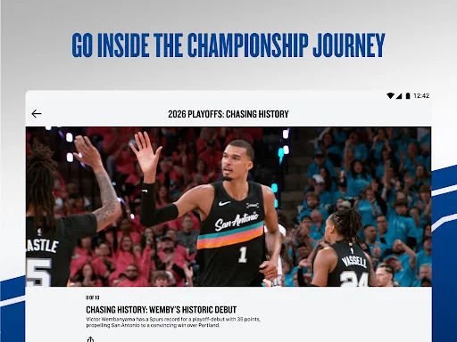 ดาวน์โหลดแอป NBA ล่าสุด – รับชมการแข่งขันและไฮไลท์บาสเกตบอลสดฟรี - Screenshot 30