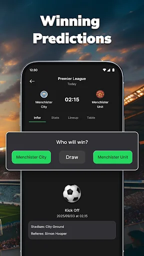 ดาวน์โหลด Amazic Football Live Scores ล่าสุด – ผลบอลสด แจ้งเตือนฟรี - Screenshot 2