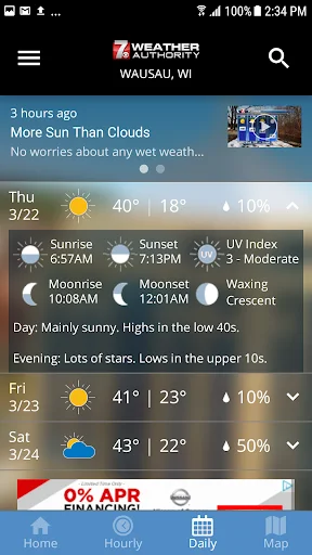 ดาวน์โหลด WSAW WZAW First Alert Weather ล่าสุด – พยากรณ์อากาศแม่นยำฟรี - Screenshot 4