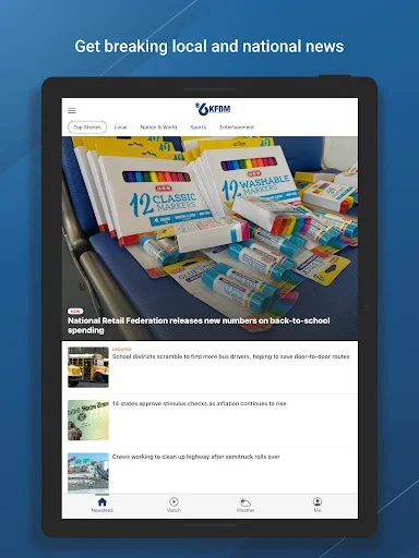 ดาวน์โหลด KFDM News 6 ล่าสุด – ข่าวท้องถิ่นและพยากรณ์อากาศฟรี - Screenshot 9