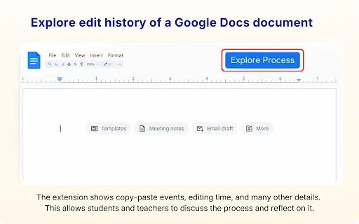 ดาวน์โหลด Process Feedback for Google Docs ล่าสุด – ตัวช่วยเช็คประวัติการเขียนฟรี - Screenshot 1