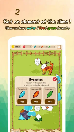 ดาวน์โหลด Slime Evolution ล่าสุด – เลี้ยงสไลม์สุดน่ารักฟรีบนมือถือ - Screenshot 2