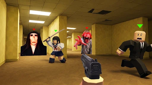 ดาวน์โหลด Nextbots Backroom: Meme Hunter ล่าสุด – เกมไล่ล่าสยองขวัญฟรี - Screenshot 2