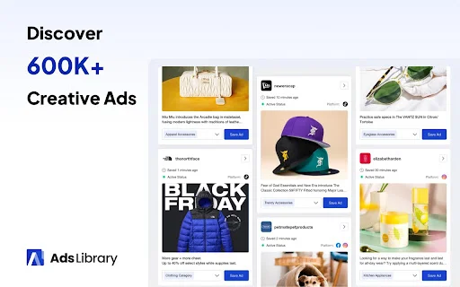 AdsLibrary – บันทึกโฆษณา Facebook, TikTok, YouTube ได้ง่ายๆ ในคลิกเดียว - Screenshot 2