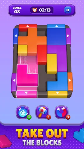 ดาวน์โหลด Block Slider: Color Jam ล่าสุด – เกมปริศนาบล็อกสุดท้าทายฟรี - Screenshot 2