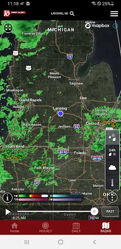 ดาวน์โหลด WILX First Alert Weather ล่าสุด – พยากรณ์อากาศแม่นยำฟรี - Screenshot 4