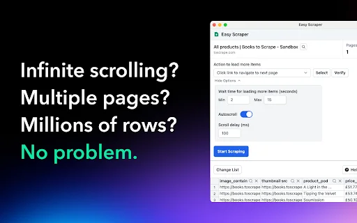 ดาวน์โหลด Easy Scraper ฟรี – ดึงข้อมูลเว็บไซต์ได้ง่ายในคลิกเดียว - Screenshot 2
