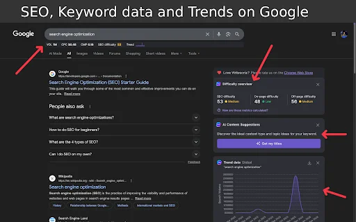 ดาวน์โหลด Writesonic ส่วนขยาย SEO และ AI อัจฉริยะ – วิเคราะห์คำค้นหาฟรี - Screenshot 1