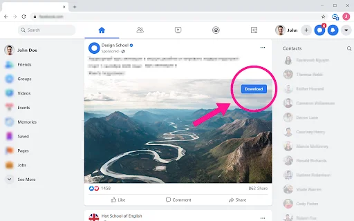 ดาวน์โหลดวิดีโอ Facebook ล่าสุด – บันทึกวิดีโอ FB ง่ายๆ ฟรี - Screenshot 1