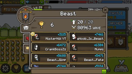 ดาวน์โหลด Grow Castle ล่าสุด – เกมวางแผนป้องกันปราสาทสุดมันส์ฟรี - Screenshot 4