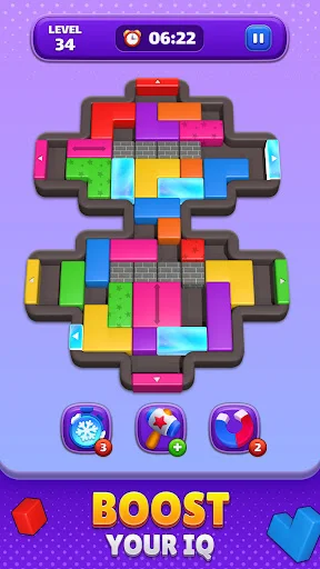 ดาวน์โหลด Block Slider: Color Jam ล่าสุด – เกมปริศนาบล็อกสุดท้าทายฟรี - Screenshot 6