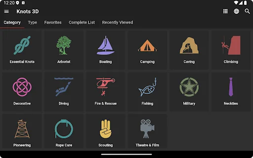 ดาวน์โหลด Knots 3D ล่าสุด – เรียนรู้วิธีผูกเงื่อนกว่า 220 แบบในรูปแบบ 3D - Screenshot 17