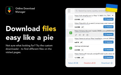 Online Download Manager: โหลดวิดีโอและไฟล์ฟรี – ส่วนขยาย Chrome - Screenshot 4