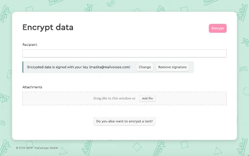 ดาวน์โหลด Mailvelope ล่าสุด – เข้ารหัสอีเมล PGP ฟรีและปลอดภัย - Screenshot 3