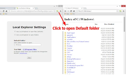 ดาวน์โหลด Local Explorer ล่าสุด – เปิดไฟล์และโฟลเดอร์ในเบราว์เซอร์ฟรี - Screenshot 2