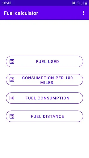 ดาวน์โหลด Fuel calculator ล่าสุด – คำนวณอัตราสิ้นเปลืองน้ำมันฟรี - Screenshot 1