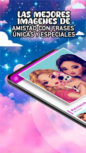 ดาวน์โหลด Frases de Mejores Amigas ฟรี – แคปชั่นมิตรภาพซึ้งๆ สำหรับเพื่อนรัก - Screenshot 1