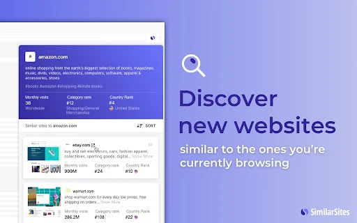 ดาวน์โหลด Similar Sites ล่าสุด – ค้นพบเว็บไซต์ที่น่าสนใจได้ทันทีฟรี - Screenshot 1
