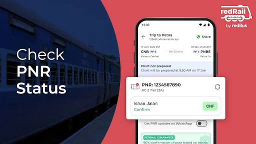 จองตั๋วรถไฟ IRCTC กับ Train Ticket Booking – เช็คสถานะตั๋วและ PNR ง่ายๆ - Screenshot 3