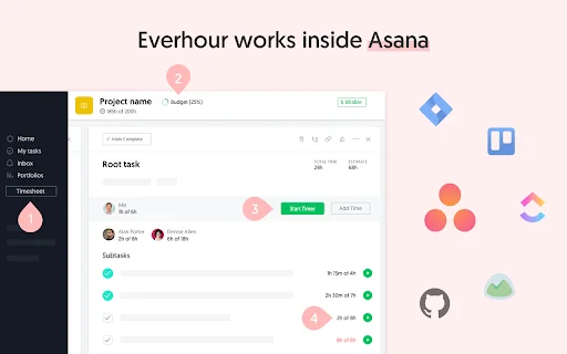 ดาวน์โหลด Everhour ล่าสุด – โปรแกรมจับเวลาการทำงานและจัดการโปรเจกต์ - Screenshot 1