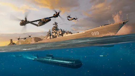 ดาวน์โหลด Modern Warships ล่าสุด – เกมสงครามเรือรบสมจริง โหลดฟรี - Screenshot 21