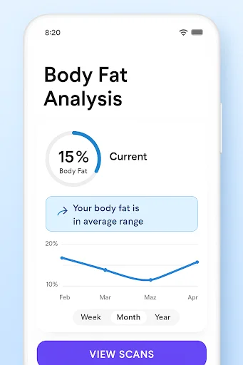 ดาวน์โหลด Formfy: AI Body Fat Scanner ล่าสุด – วัดไขมันและดูแลสุขภาพด้วย AI ฟรี - Screenshot 13