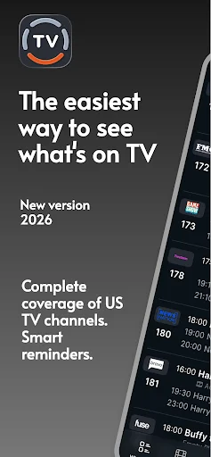 ดาวน์โหลด TVGenius ล่าสุด – ผังรายการทีวีและสตรีมมิ่งอัปเดตฟรี - Screenshot 1