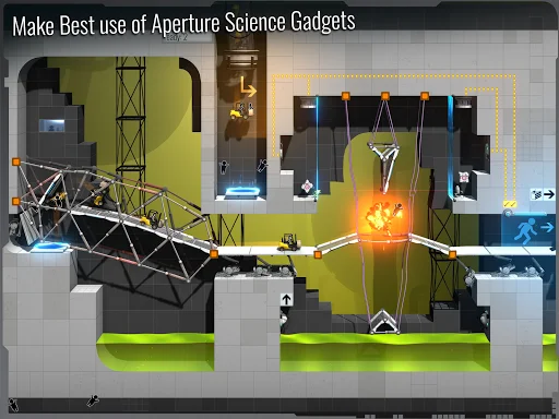 ดาวน์โหลด Bridge Constructor Portal ล่าสุด – เกมไขปริศนาสุดท้าทายจาก Portal - Screenshot 17