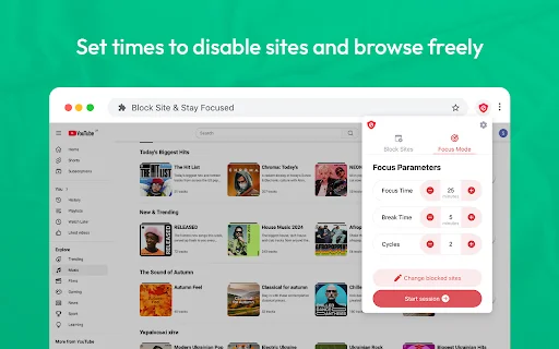 ดาวน์โหลด Block Site – ตัวบล็อกเว็บไซต์และโหมดโฟกัสฟรี - Screenshot 3
