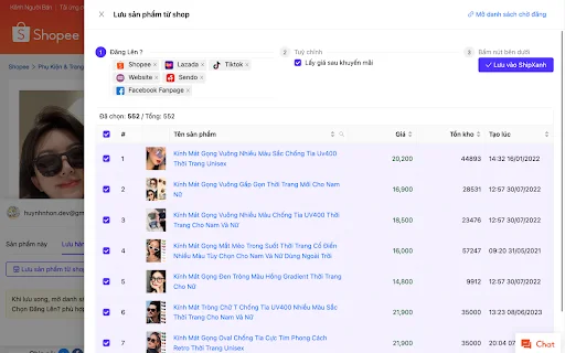 Ship Xanh: คัดลอกสินค้าและจัดการร้านค้า Shopee TikTok Lazada ฟรี - Screenshot 3